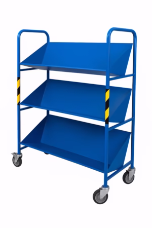 chariot à dossiers – 3 plateaux